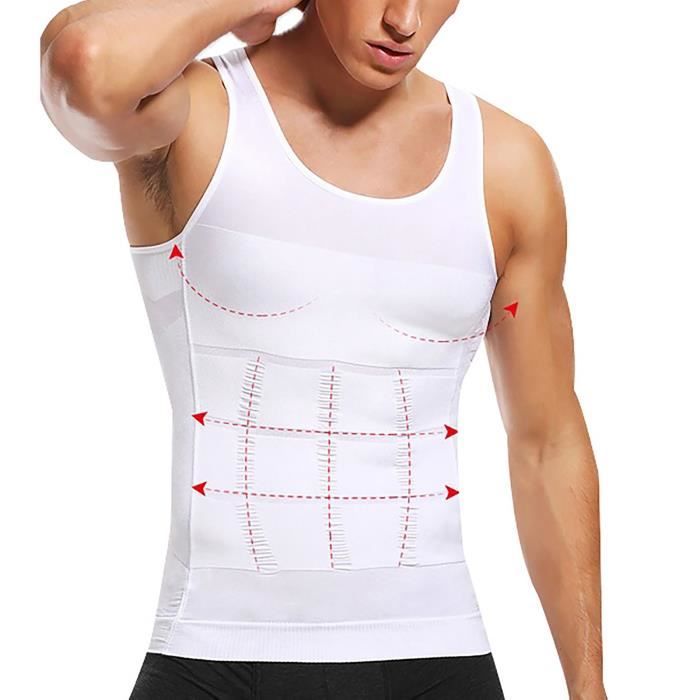 Gilet Amincissant Homme LGTFY - Contrôle Ventre Et Gynécomastie - Maillot Compression Respirant