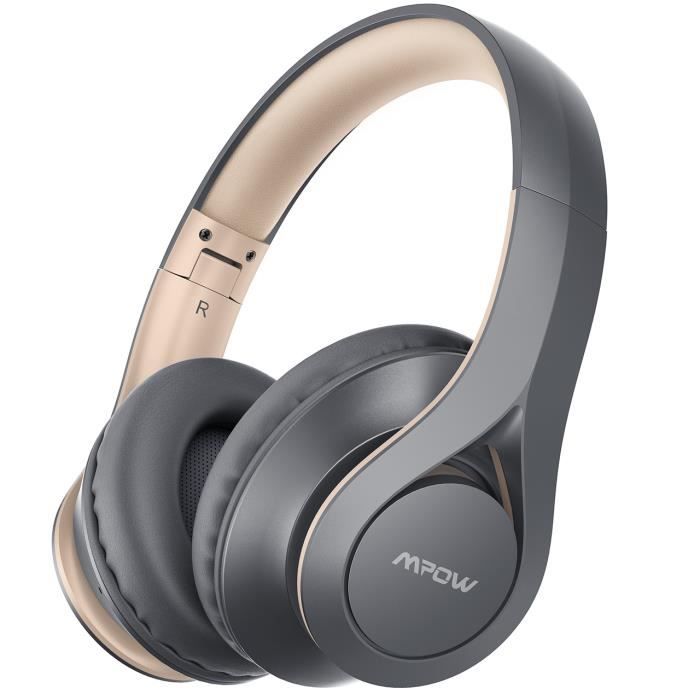 Casque Audio Bluetooth Pliable PowerLocus - Stéréo, Réduction De Bruit - Autonomie 11h - Neuf