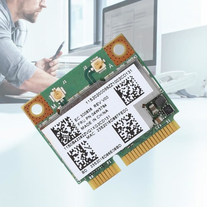Broadcom BCM943228HMB Dual Band 300Mbps BT 4.0 Mini PCI-E Wifi Wireless Card - N