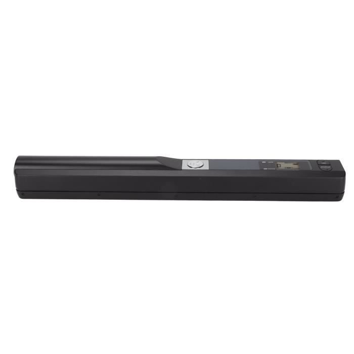 Scanner Portable Léger 900 DPI – Numérisation Photos & Documents Avec Stockage Carte Mémoire (Argent Noir)