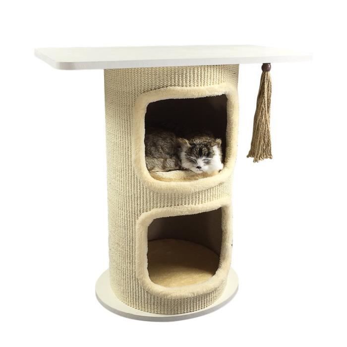 Arbre A Chat Paradis Du Chat Tour De Chat En Forme De Chapeau De Docteur Double Litiere Chaude Blanc Achat Vente Arbre A Chat Arbre A Chat Paradis Du Chat Cdiscount
