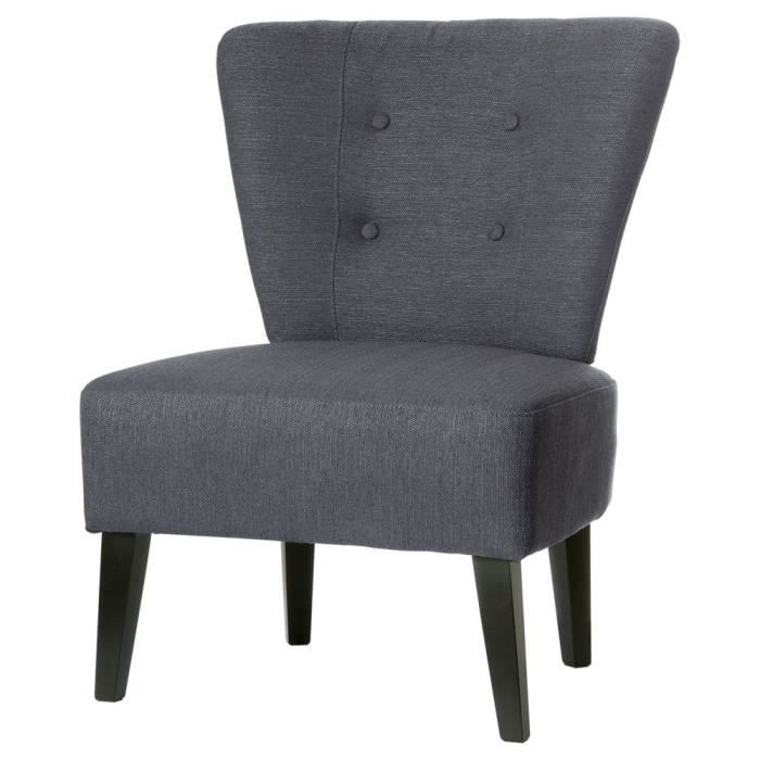 fauteuil brighton gris anthracite