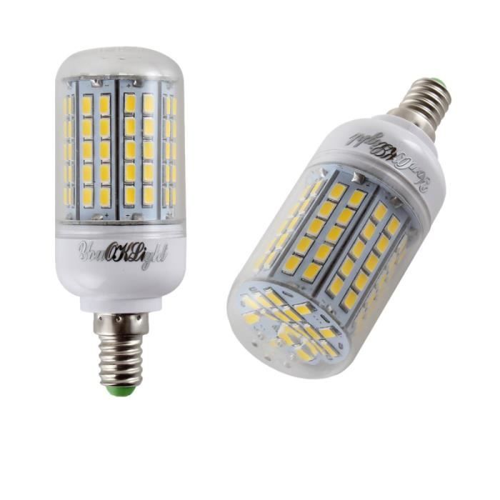 4 PCS Ampoule LED Maïs E14 20W, 220-240V, 1200LM Blanc Chaud 3000K