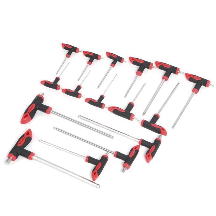 Set de 8 clés mâles Parkside avec poignée en T | Six pans ou TX