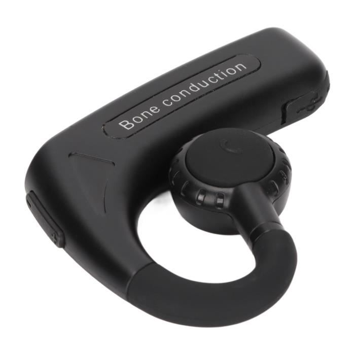 Qiilu Écouteurs sans fil à conduction osseuse Écouteurs Bluetooth à conduction osseuse stéréo