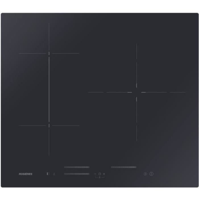 Plaque de cuisson induction -ROSIERES - 3 zones - Zone doubme 29 cm - L 60 cm - RCM634TPS/G3 -Noir