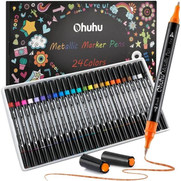 Zig Memory System Writer Dual-Tip Marker-Pure Black