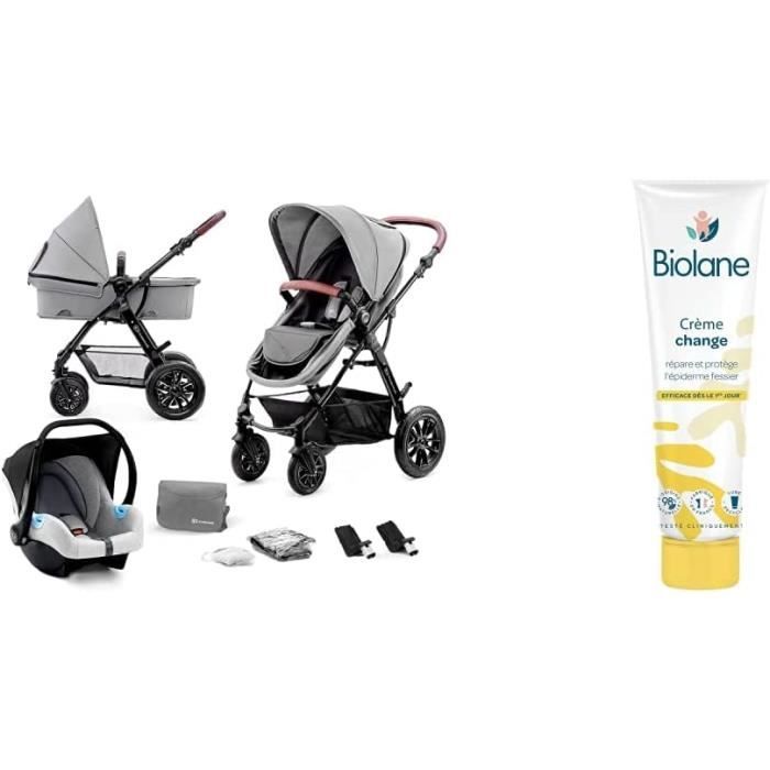 Kinderkraft MOOV Poussette 3 en 1, Poussette Canne, Trio