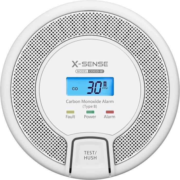 Détecteur Fumée Et CO Connecté X-Sense SC07-MR - Alerte Appli - Compatible Station SBS50 - Autonomie 10 Ans - Lot Sécurité