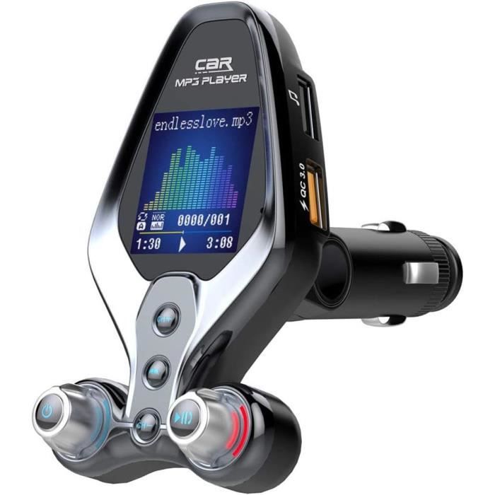 Transmetteur FM Bluetooth 6 En 1 Pour Allume-cigare - Neuf - Marque BRODU
