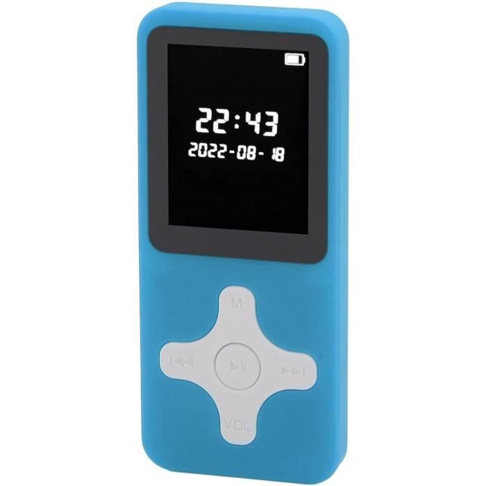 Lecteur MP3 Bluetooth - Écran 1.8" - 128Go - HiFi - Avec Écouteurs - Or
