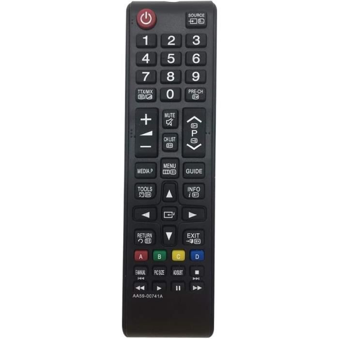 Télécommande Universelle Aa59-00741A Pour TV Samsung UE42F5000Ak, LT28D310, Etc. - Neuf