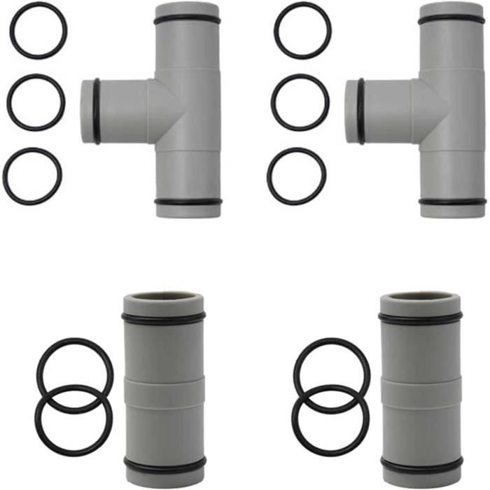 NUTKIT 2PCS Raccord Tuyau Piscine, Raccord De Tuyau De 38 à 38 Mm