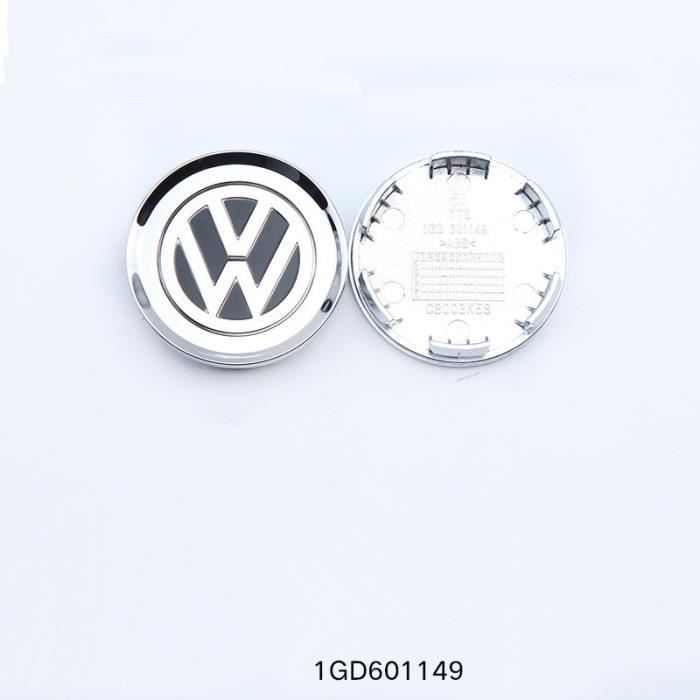 Lot de 4 centre de roue cache moyeu Remplacement pour Volkswagen 58mm（1GD 601 149）