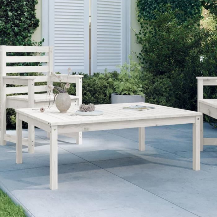 vidaXL Table de jardin en bois de pin
