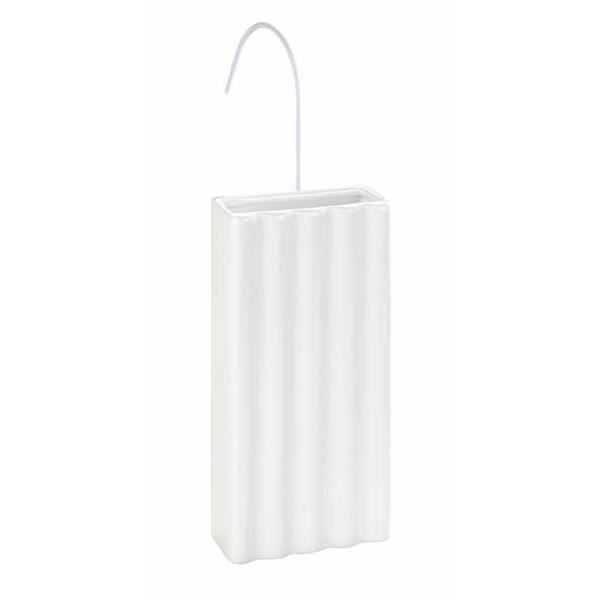 Saturateur radiateur Lignes, humidificateur d'air à suspendre avec crochet  inclus, céramique, 9x19,5x4 cm, blanc