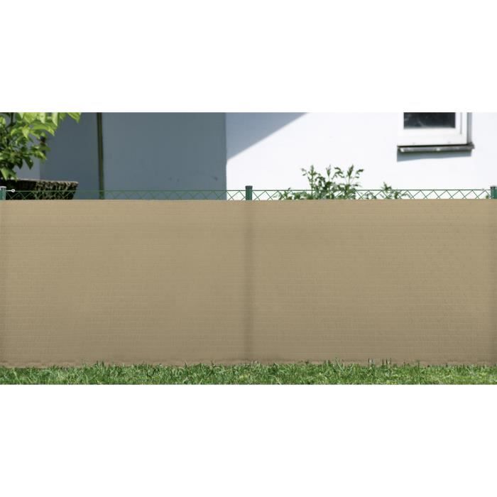 Brise vue Raphia occultant 99%-Taupe120x300cm