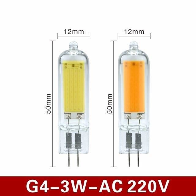 Ampoule,G4 3W 220VOuiCold WhiteAmpoule LED G4 G9 en verre, 10