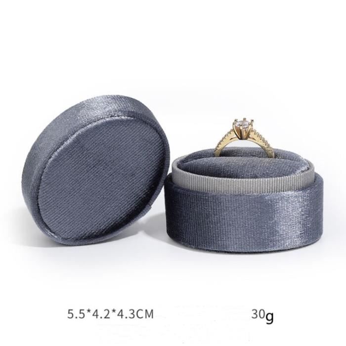 Support Pour Anneau Blanc En Velours - Présentoir Bijoux Petit Format