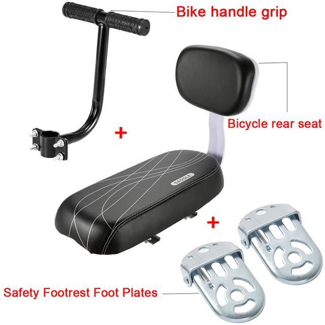 Amdohai Siège de Vélo Pliable Léger pour Enfant Selle de Vélo pour Enfants Support avant de Vélo Sécurité Siège avant Porte-Selle
