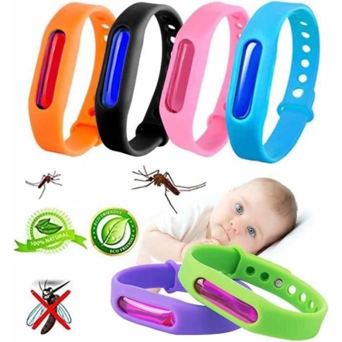 6 pcs Bracelet antimoustique pour les enfants les adultes et les