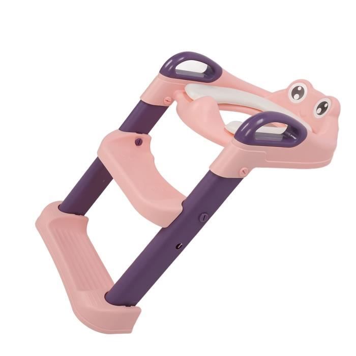 Rainberg Siège De Toilette Apprentissage Enfants - Hauteur Réglable Avec Marchepied Rose