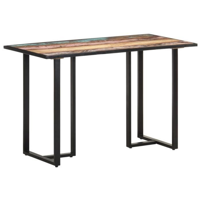 SIB Table de salle à manger 120 cm Bois de récupération massif ...