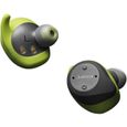 Jabra Elite Sport 4.5 Écouteurs avec micro intra-auriculaire sans fil Bluetooth gris, citron vert - Ecouteurs true wireless-1