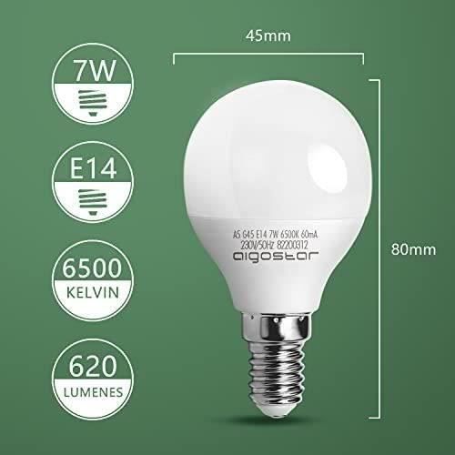 Ampoule LED Dimmable E14 6W 490lm G45 - Blanc Chaud 3000K
