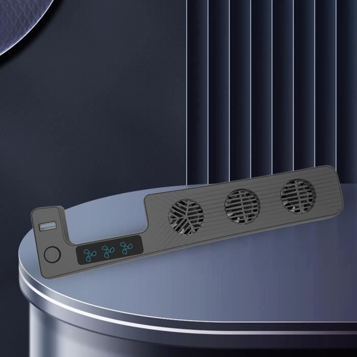 Mcbazel PS5 Support de Ventilateur de Refroidissement Réglable avec Support  Casque, Indicateur LED Station de Charge à Deux Contrôleurs avec Stockage  de Disque pour Playstation 5（Pas pour PS5 Slim） : : Jeux