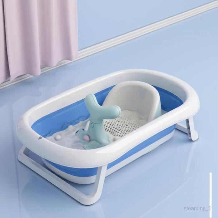Siège De Bain Babyjem Ouverture Frontale Gris - Pour Bébés Dès 6 Mois, Ventouses Antidérapantes - Sans BPA, Facile à Nettoyer