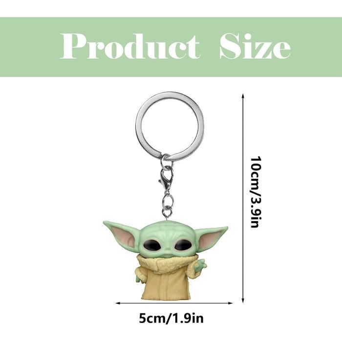 6 Pcs Porte-Clés Star Wars Baby Yoda - - Accessoires De Voiture En Pvc  Souple Et Caoutchouc - Pendentifs Dessin Animé Pour Cl[H2281]