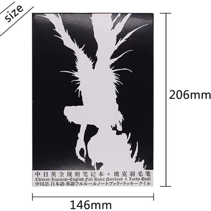 Death Note Bookends Death Note Notebook- Fashion Anime Theme Death Notebook, Bloc-Notes ...