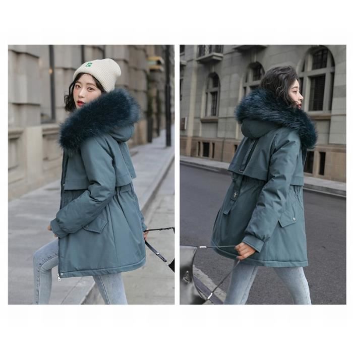 Nouveau hiver 2022 Parka thermique pour femme doubl e polaire