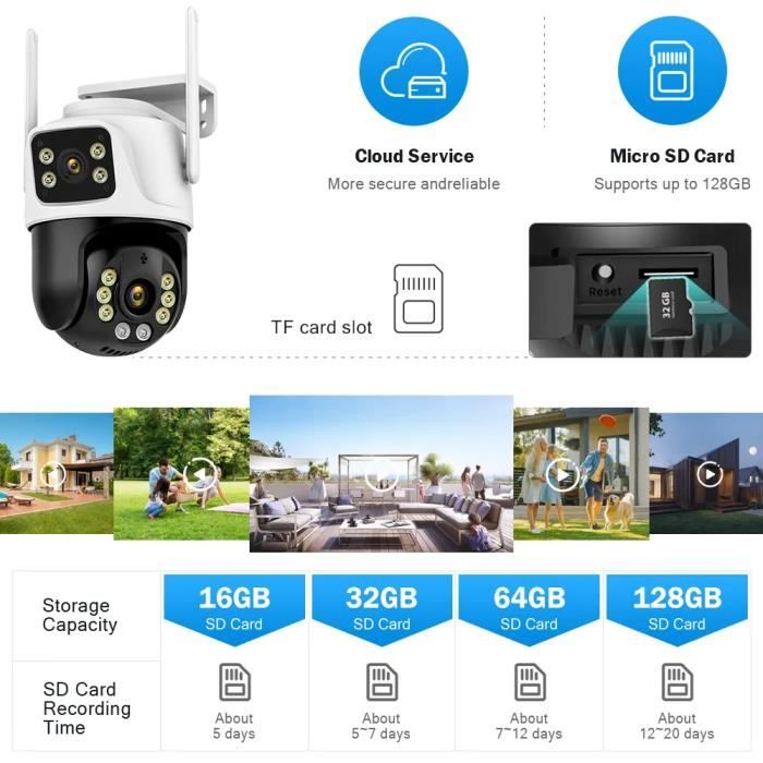Acheter Caméra IP Wifi 8MP 4K pour l'extérieur, Zoom 4X, double objectif, double écran, PTZ, suivi automatique Ai, vidéosurveillance, vidéosurveillance, ICSEE