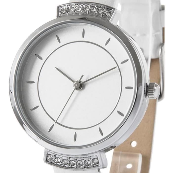 Montre avec store trotteuse femme