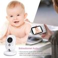 Babyphone vidéo GHB - Moniteur numérique avec caméra - Surveillance bébé - LCD 3.2" - Vision nocturne-2