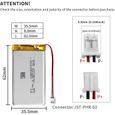 Piles Rechargeables - Eemb Batterie 3.7v 1800mah Lp773560 Lipo Rechargeable Connecteur Jst Assurez Vous Que Polarité L appareil C-2