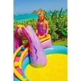 INTEX Aire de jeux aquatique Dinoland avec toboggan, anneaux gonflables et balles pour enfant - 3,33x2,29x1,12m-2