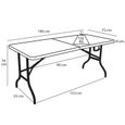 Table pliante - MOB EVENT PRO - 180 cm - 8 personnes - Pliable - Portable-2