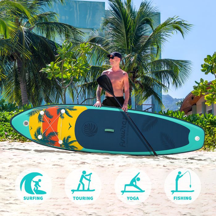 Planche Paddle Gonflable FunWater - Ultra Légère, Avec Siège Kayak Et Pagaie 2 En 1