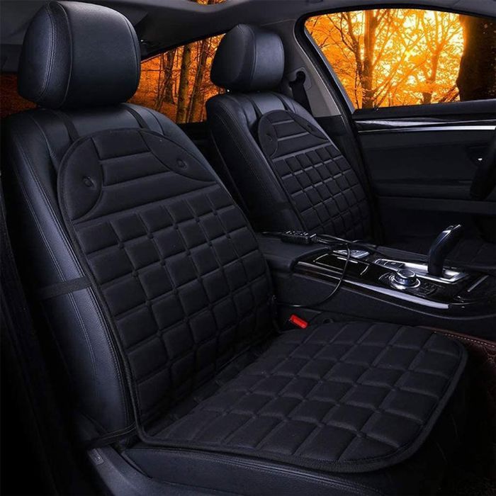 Coussin Chauffant Siège Auto 12V - 2 Niveaux De Chaleur, Taille 48x97cm, Pour Voiture, Camion, Remorque