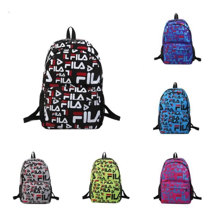 FILA SAC A DOS Cartable femmes homme d ecole Grande capacite Loisirs Voyage bandouliere Poche Violet Violet Cdiscount