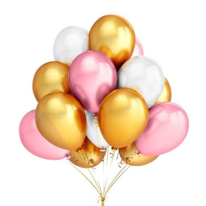 Gros lot 30 Ballons Anniversaire 20 ans, Diam. 28 cm, Coloris métalliques  aléatoires - Ballon baudruche - Creavea