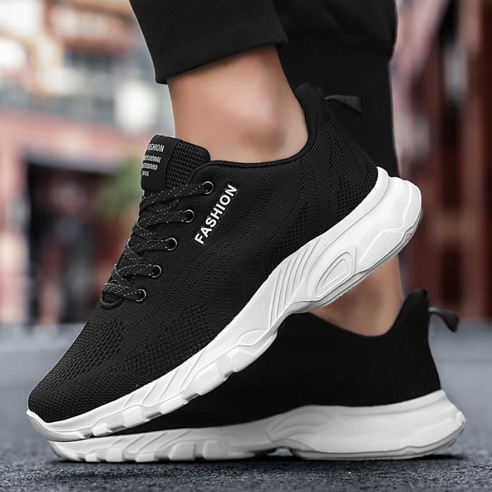 Baskets Homme Chaussure Jogging Ultra Leger Respirant Chaussures Basket Noir Cdiscount Chaussures
