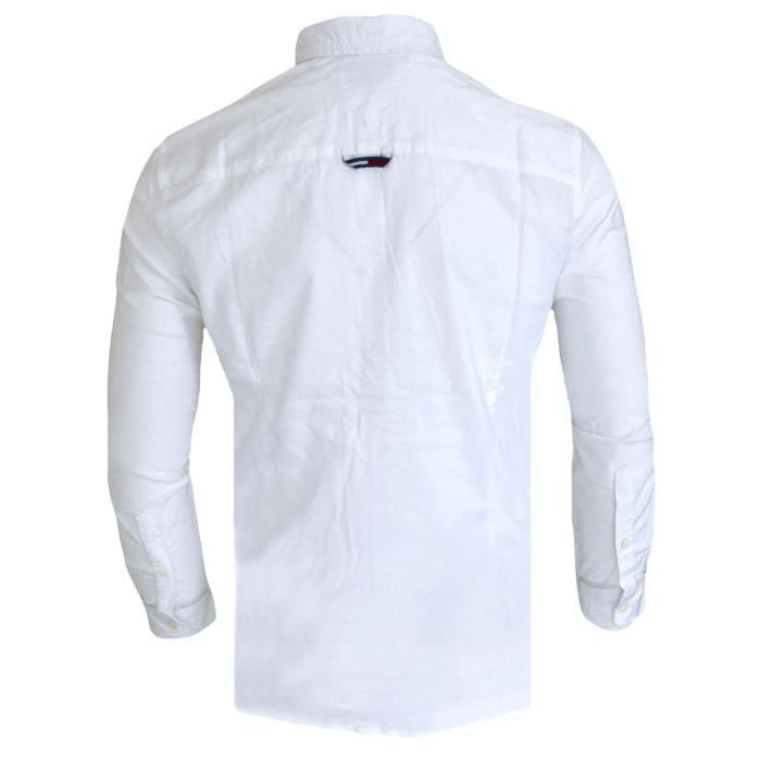Chemise Tommy Jeans homme Chemise TH 470 blanc Blanc Cdiscount Pret a Porter