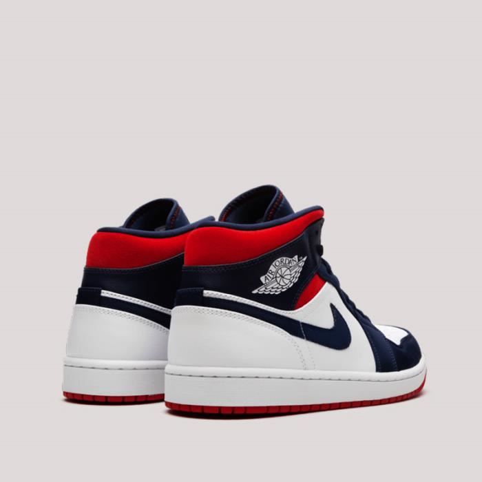 Air jordan 1 new arrivals mid bleu rouge