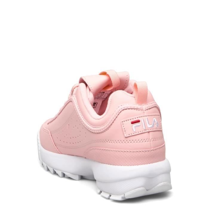 Baskets b b Fila Disruptor English Rose Lacets Synth tique