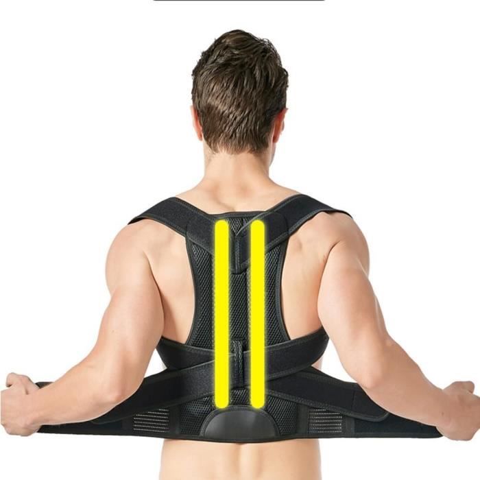 Correcteur De Posture Pour Homme Et Femme Avec Harnais Lombaire Reglable Correcteur Posture Dos Soulager Les Douleurs Aux Cdiscount Sport