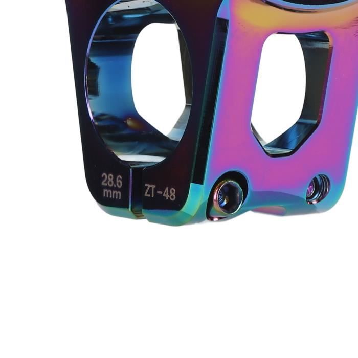 Potence Courte Colorée 31.8mm Pour VTT, Vélo Route, Vélo Pliant - Alliage Alu, 17°, 60mm, 110g